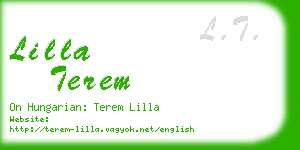 lilla terem business card